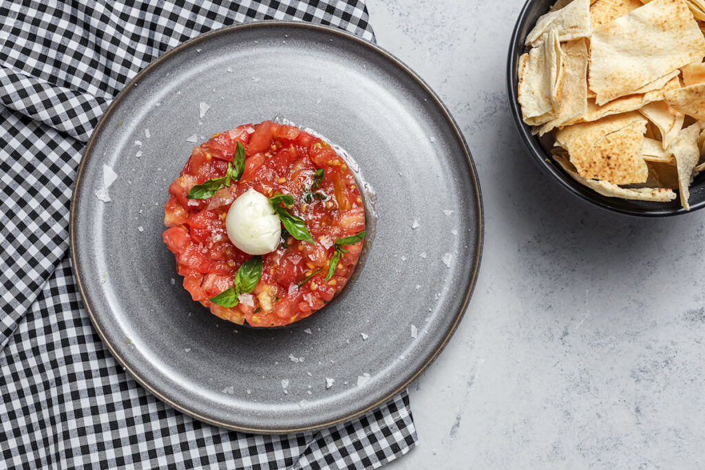 tartare de tomates basilic