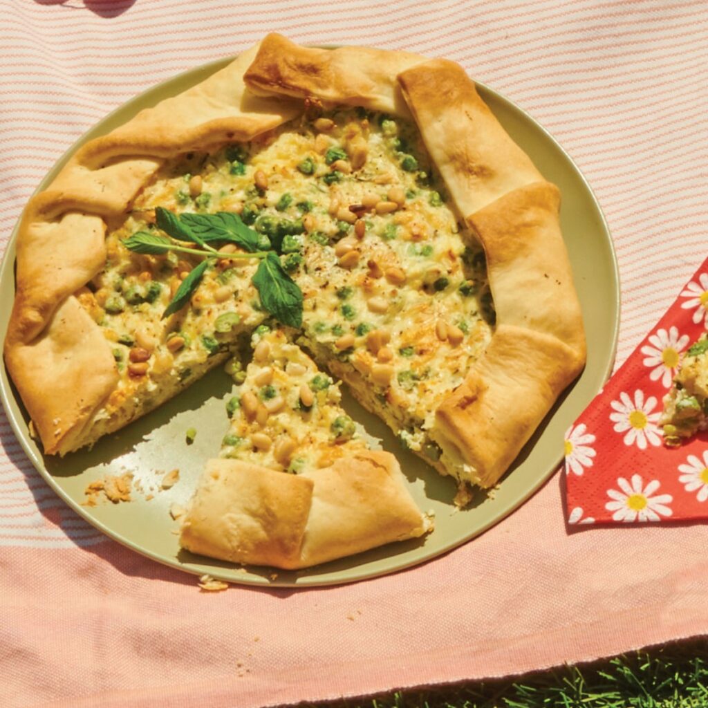 quiche sans moule petit pois ricotta